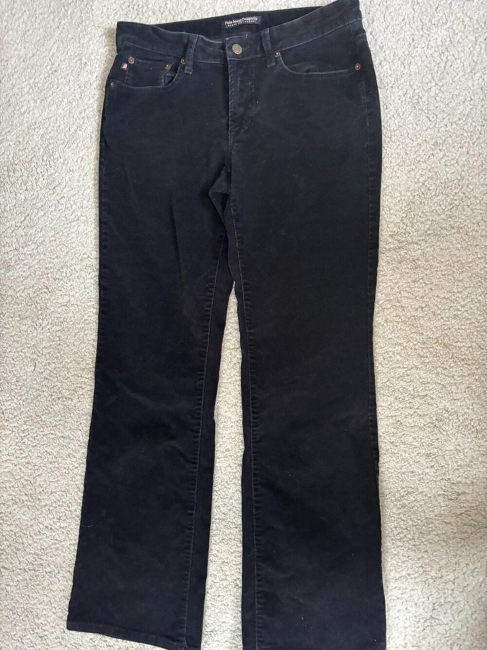 Polo Ralph Lauren Bootcut Black Corduroy Pants Jeans - Mid / Low Rise - W6